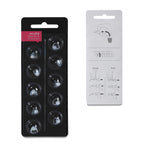 Hearing Aid Domes for Oticon Replacements,Oticon Minifit Double Vent Bass Domes (8 mm/3 Pack）,Universal Domes for Oticon Hearing Aid Supplies
