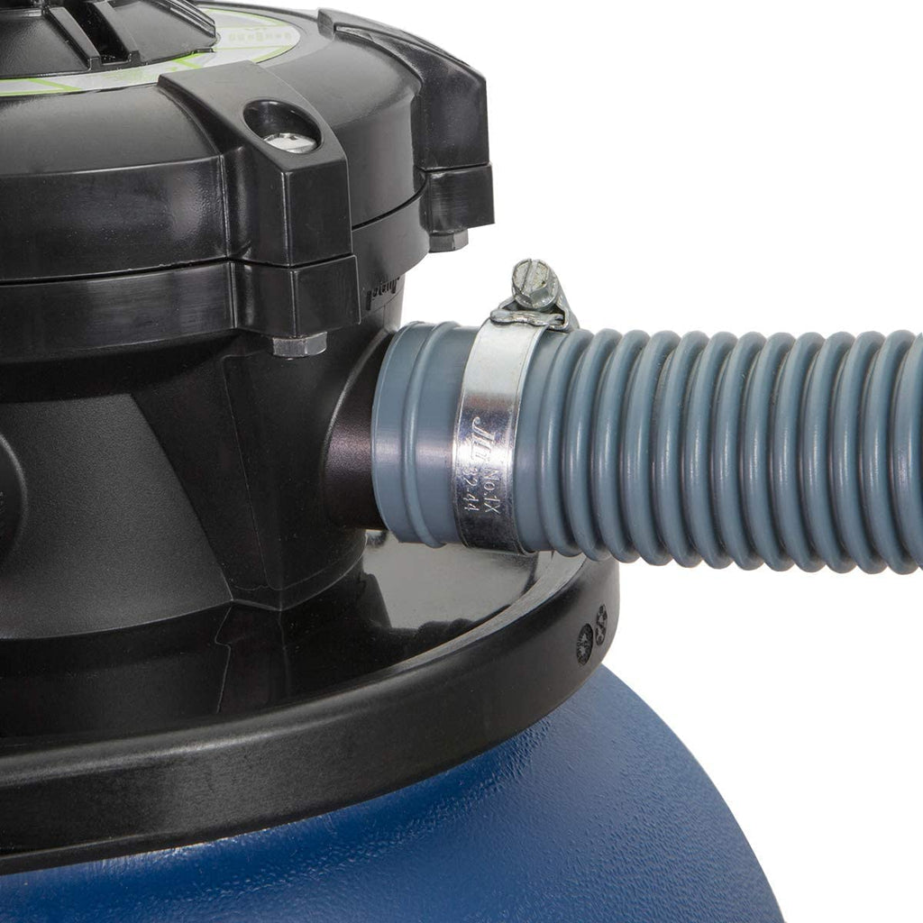 XtremepowerUS 13" Sand Filter 3/4HP Pool Pump 2,400GPH for Above Ground Swimming Pool Multi-Port Valve Up To 10,000 Gallons, 1-1/4"NPT Pool Sand Filter with Enhanced Circulation System
