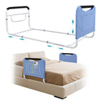 Mybow Double Bed Rail, U Bar for Medical Bedside Safety Assisting Rails, Railing Support for Elderly Adults Under Mattress Handrail, Hospital Dual Bed Rails for Seniors Twin Full Queen Adjustable Rail
