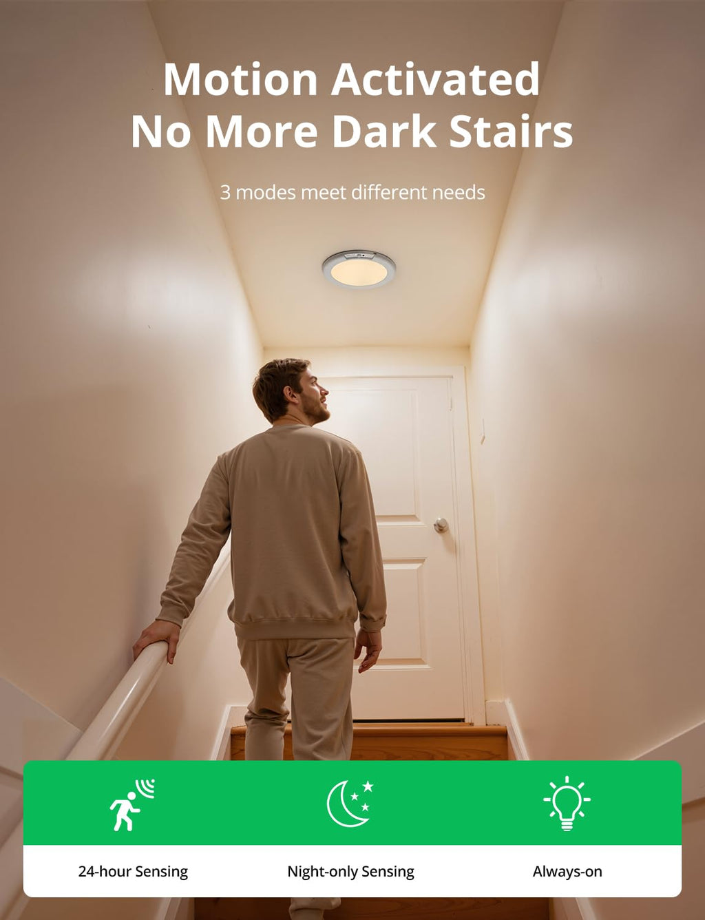 Bojim Wireless Waterproof Shower Light Rechargeable Motion Sensor Closet Ceiling Light, Magnetic Cordless Battery Powered Lights with Remote for Bathroom Stairs Shed