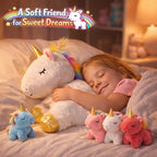 KMUYSL Mommy Plush Toys with 4 Babies, Stuffed Animal for Kids, Unicorn
