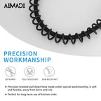 Oil Rubbed Bronze Kitchen Faucet,AIMADI Commercial Style Spring Kitchen Sink Faucet,Modern Single Handle Single Hole Kitchen Faucets with Pull Down Sprayer