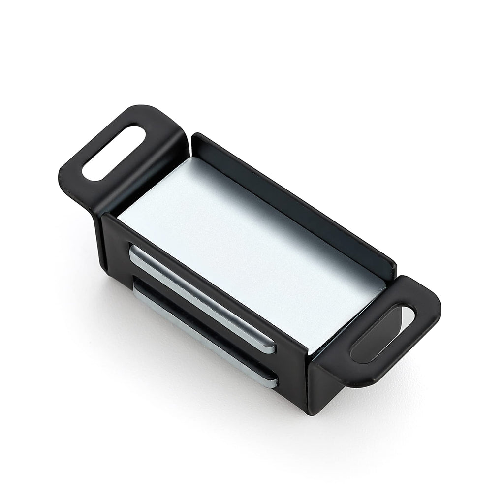 Ravinte 8 Pack Black Magnetic Door Catch, Matte Black Cabinet Magnets, Strong Magnetic Catch Latch for Kitchen Cabinets, Drawers & Cupboards, Stainless Steel Closures