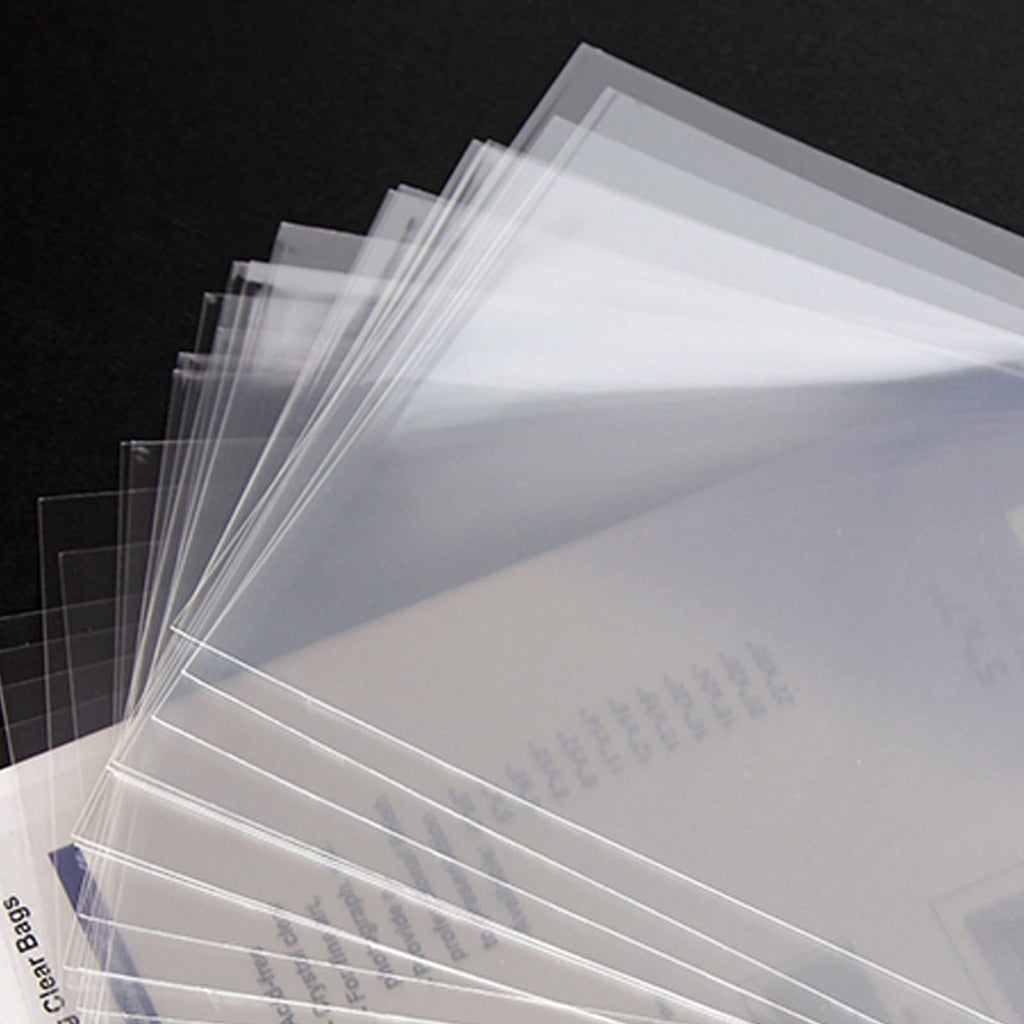 25 Pack Acid Free Crystal Sealed Clear Bags for 11x14 Art Prints, Photos