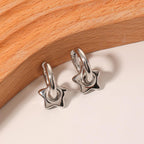 Star Hoop Earrings For Women