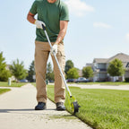G GREENLY-AG 58-Inch Manual Edger Lawn Tool, Wheel Rotary Edger