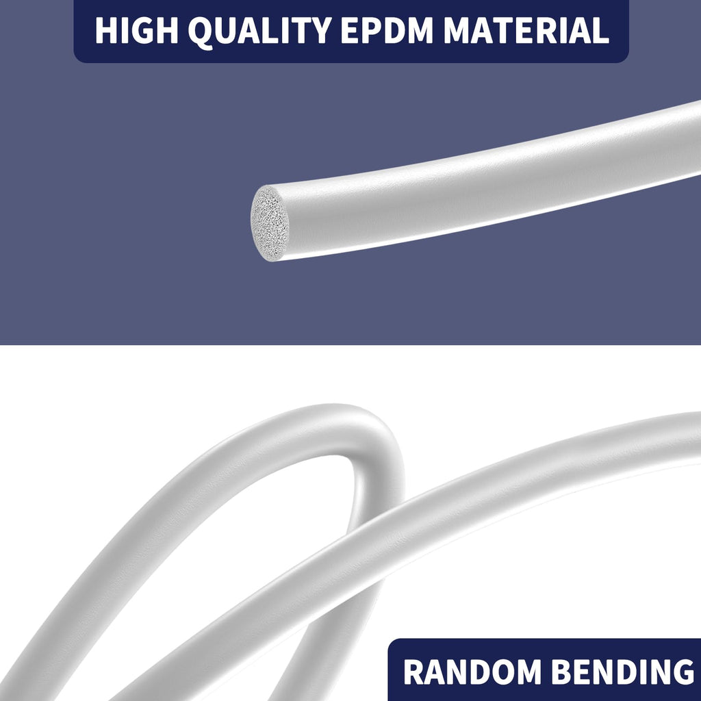 DGSL Backer Rod 1 Inch, Caulk Saver for Gaps and Joint Concrete Filling, EPDM Rubber Backer Rod Joint Filler for Driveway and Wall Cracks (16.4 Ft Length)