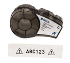 Brady Authentic (M21-750-595-WT) All-Weather Vinyl Label for Indoor/Outdoor ID, Lab and Equipment Labeling, Black on White- For M210, M210-LAB, M211, BMP21-PLUS and BMP21-LAB Printers, .75" W 21' L