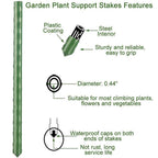 4Feet 48inch Garden Stakes Sturdy Plant Sticks Support Tomato Stakes for Vegetable,Pack of 20