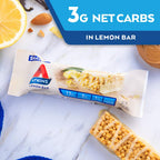 Atkins Snack Bar, Caramel Apple Pie, Naturally Flavored, Good Source of Protein and Fiber, Low Carb, Low Sugar (30 Bars)