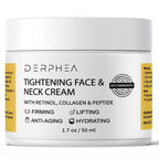 DERPHEA Neck Tightening Cream, Neck Cream, Face Firming Cream For Tightening & Firming Skin, Fine lines, Loose & Sagging On Neck, Decollete Or Other Skin Areas (Package may different)