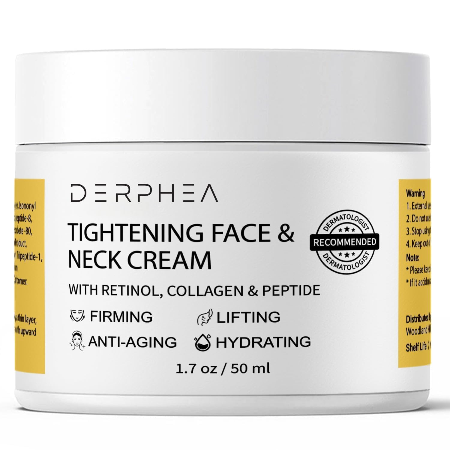 DERPHEA Neck Tightening Cream, Neck Cream, Face Firming Cream For Tightening & Firming Skin, Fine lines, Loose & Sagging On Neck, Decollete Or Other Skin Areas (Package may different)