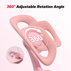 MERACH Thigh Trainer, Pelvic Floor Muscle Trainer, Inner Thigh Exercise Workout Equipment for Home Gym, Pelvic Floor Strengthening Women (Pink with Band)