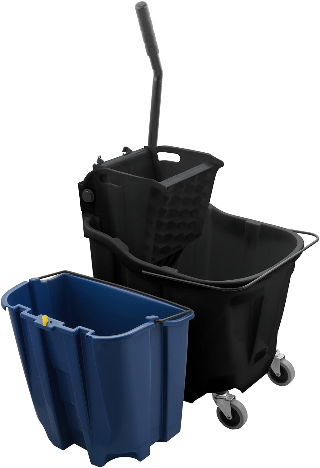 SPARTA 35 Qt Mop Bucket System with Wringer and Insert, Black