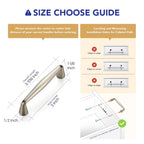 Ravinte 20 Pack 3 Inch Brushed Nickel Kitchen Cabinet Handles Solid Zinc Alloy Cabinet Pulls Cupboard Hardware Drawer Handles