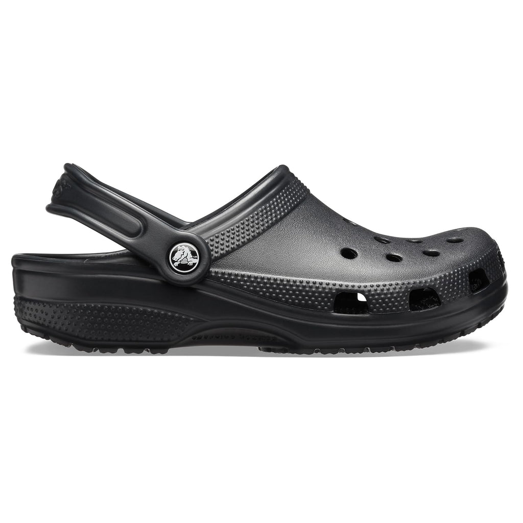 Crocs Unisex-Adult Classic Clog, Black, 9 Women/7 Men