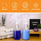 Half-Gallon Laundry Detergent Dispenser Glass with Pump | 64 oz
