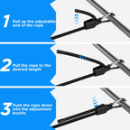 SDTC Tech 36 Inch Adjustable Bungee Cords with Carabiner Hooks, 4 Pack Heavy Duty Outdoor Super Elastic Bungee Straps Easily Adjust from 8" to 42" for Cargo, Bike, Luggage, Carts, Truck