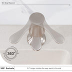 GAGALIFE Kitchen Sink Soap Dispenser Brushed Nickel, Under Sink Soap Dispenser with 40" Silicone Extension Tube, Say Goodbye to Frequent Refills