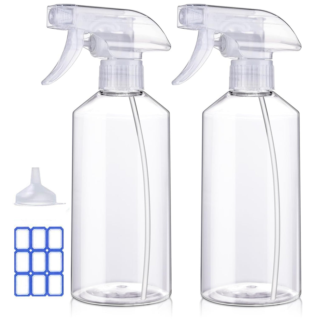 JohnBee Spray Bottles - Adjustable Spray Bottles for Hair,Cleaning, Plants(Blue)-2Pack