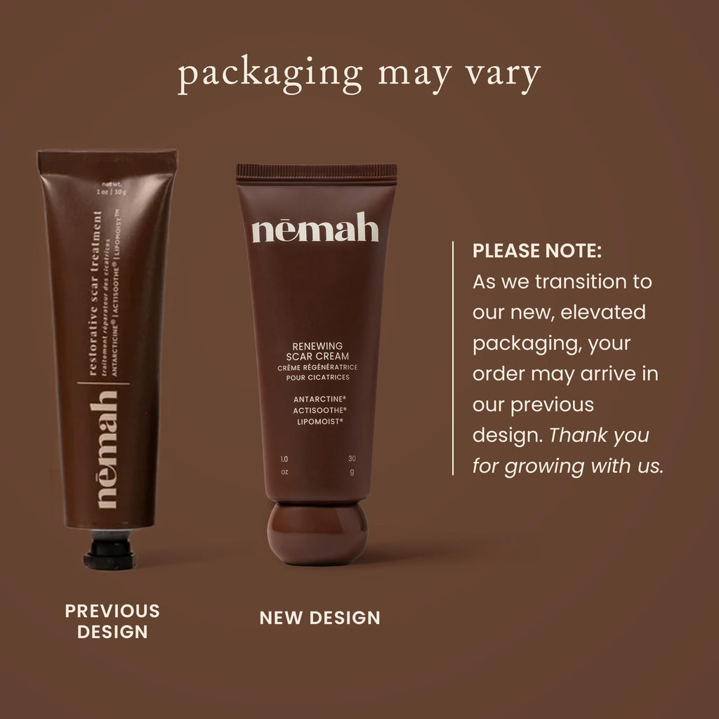 Nemah Restorative Scar Treatment, C Section Recovery, Scar Cream for Surgical Scars, Ideal to Reduce the C Section and Acne Marks, Dermatologist Approved, Antioxidant Rich, Vegan Formula, 1 oz