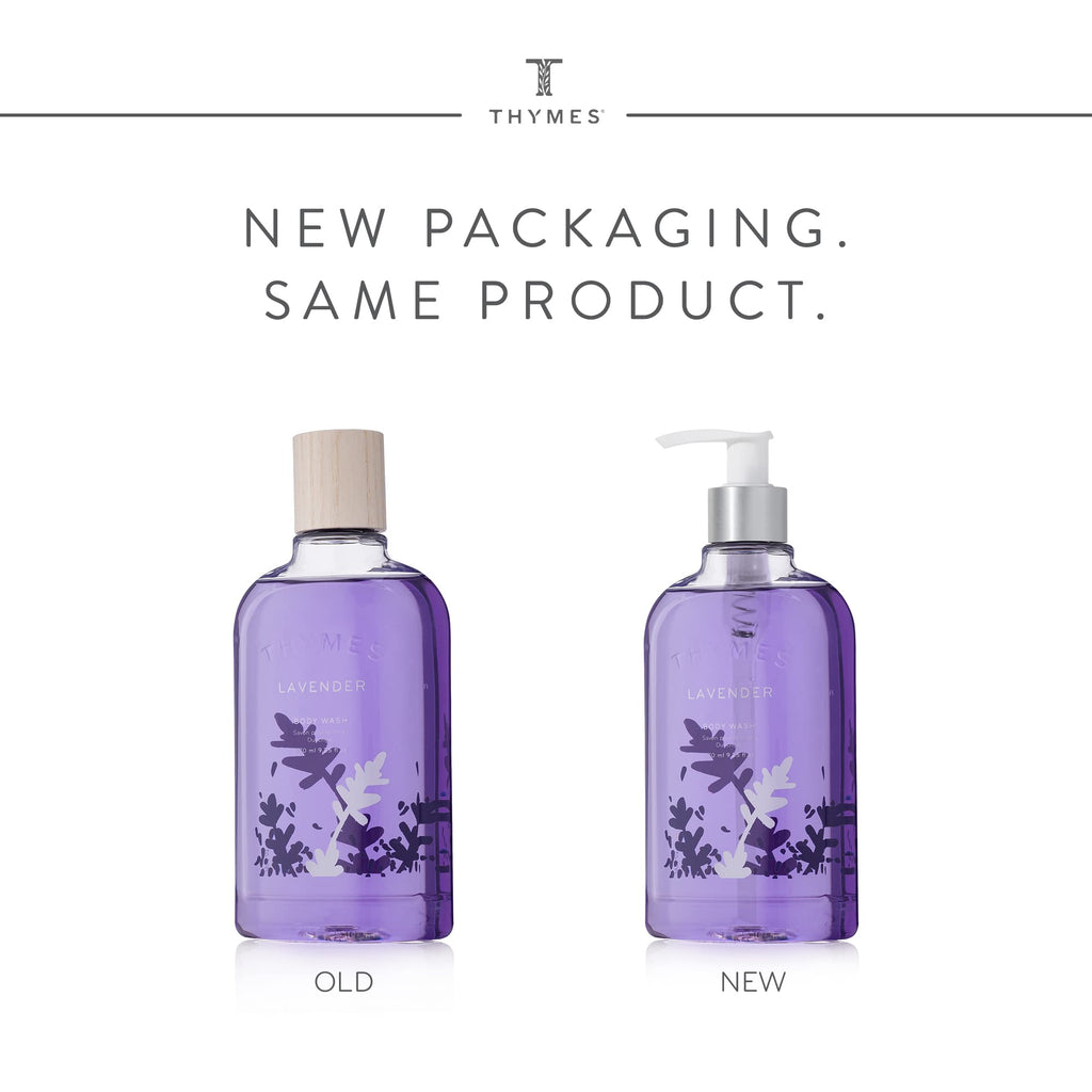 Thymes Body Wash with Pump - Liquid Soap for Bath and Shower - Body Soap - Skin Care - Scented Soap with Notes of Velvety Lavender, Warm Rosewood, Fresh Clary Sage, & Violet (Lavender, 9.25 fl oz)