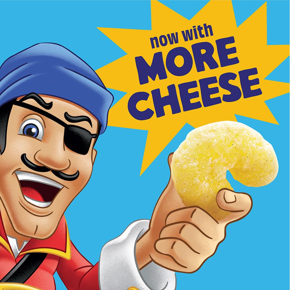 PIRATE'S BOOTY Aged White Cheddar Cheese Puffs Bags, .5 oz (24 Count)