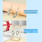 Bohemian Long Drop Dangle Earrings for Women, Chic Boho CZ Wedding Jewelry