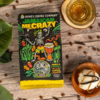 Bones Coffee Company Jamaican Me Crazy Flavored Beans, Whole Bean Coffee Medium Roast Low Acid, Vanilla Caramel and Coffee Liqueur Flavor (12 oz)