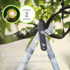 Altdorff Garden Loppers Pruning Shears, Updated 3PCS Hedge Clippers Combo Set, Branch Cutter with Compound Action, Chops Thick High Branch Ease, Professional Tree Trimmer Set Heavy Duty