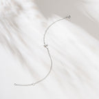 LUCA SMITH Cross Pendant Bracelet - Elegant Jewelry for Men & Women,925 Sterling Silver, Adjustable Chain Stackable Bracelets (silver)
