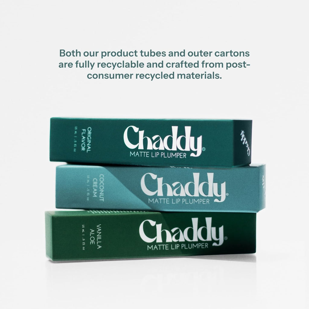 Chaddy Matte Lip Plumper - Hydrating Lip Plumper with Hyaluronic Acid | Plumping Lip, Natural Lip Care and Enhancer - 0.5 fl.oz (Coconut Cream)