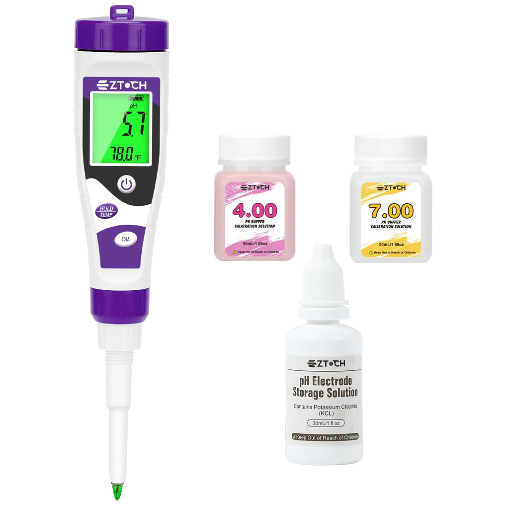 EZTOCH Food pH Meter, Digital pH Meter for Food Fermentation Canning Cooking, Smart Sourdough pH Tester for Bread Cheese Sauces, Measure pH in Water, Brewing, Meat, Sausages, Pickles, Sushi Rice