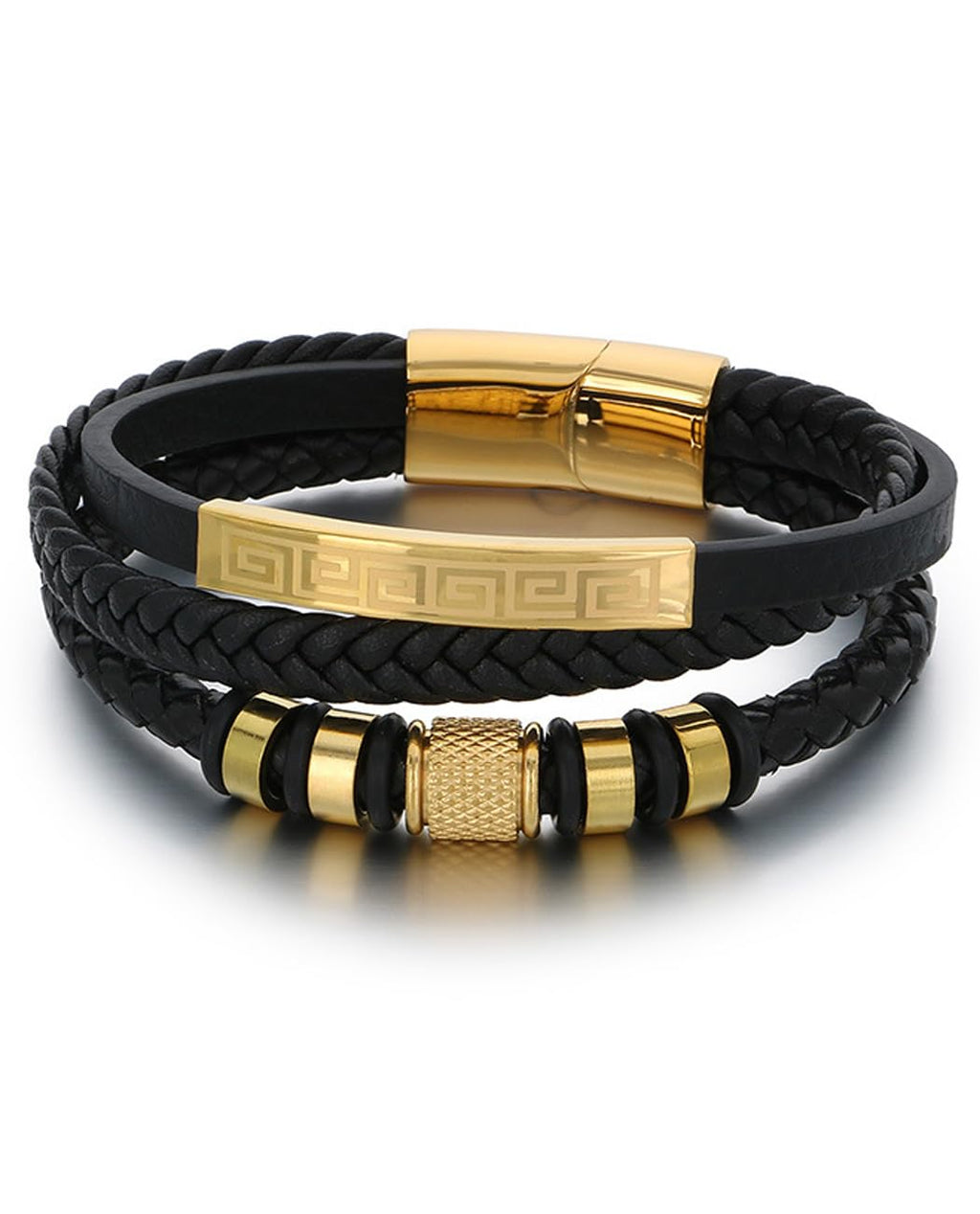 Kim Carrey Italian Handmade Leather Bracelets for Men