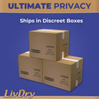 LivDry Small Ultimate Adult Incontinence Underwear, High Absorbency, Leak Cuff Protection, S, 72-Pack