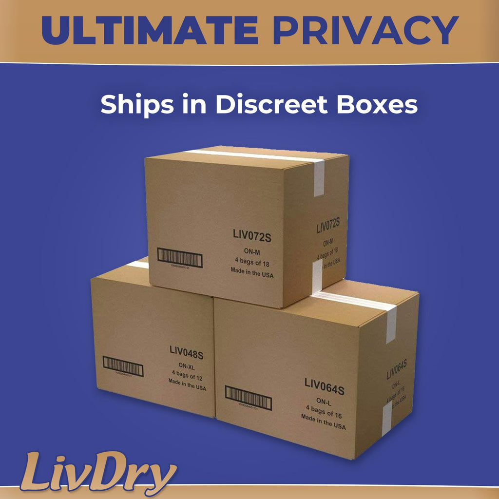 LivDry Large Ultimate Adult Incontinence Underwear, Max Absorbent Adult Diapers with Leak Protection, L, 15-Pack