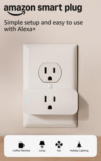 Amazon Smart Plug, Works with Alexa, Simple Setup, Endless Possibilities
