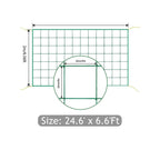HOECMRHP Trellis Netting, Heavy-Duty Garden Grow Netting for Climbing Plants, Outdoor Indoor Net for Cucumber, Tomatoes, Beans, Clematis, Fruits & Vegetables, Climbing Vining Plants (24.6' x 6.6'Ft)