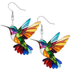 Hummingbird Earrings for Women with 925 Sterling Silver Hooks