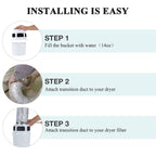 VIWINVELA 3 IN 1 Indoor Dryer Vent Kit Filter Bucket for Electric Dryer - No Duct Included