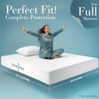 Utopia Bedding Full Size Mattress Protector Zippered, 100% Waterproof
