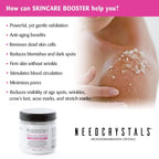NeedCrystals Microdermabrasion Crystals DIY Facial Scrub. Natural Face Exfoliator for Dull or Dry Skin Improves Scars, Blackheads, Pore Size, Wrinkles, Blemishes & Skin Texture 4 oz. / 113 gr.