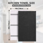 Infinitee Xclusives Kitchen Towels - 6 Pack - Cotton Dish Towel |15" x 25"|