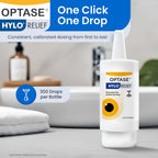 Optase® HYLO Relief Dry Eye Drops, 0.33 fl oz (10ml), 300 Doses - Preservative Free Eye Drops for Dry Eyes - Gentle Lubricant Multi-Dose Solution - Contact Lens Compatible for Daily Comfort