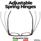 grinderPUNCH 2 Pack High Magnification Reading Glasses Strong Power Readers - 4.00-6.00 Black/+6.00