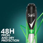 Sure Cotton Dry 48h protection against sweat and odour Anti-perspirant Aerosol MotionSense technology deodorant 250 ml