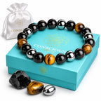 Conscious Items Triple Protection Crystal Bracelet for Women & Men, 7.87 in