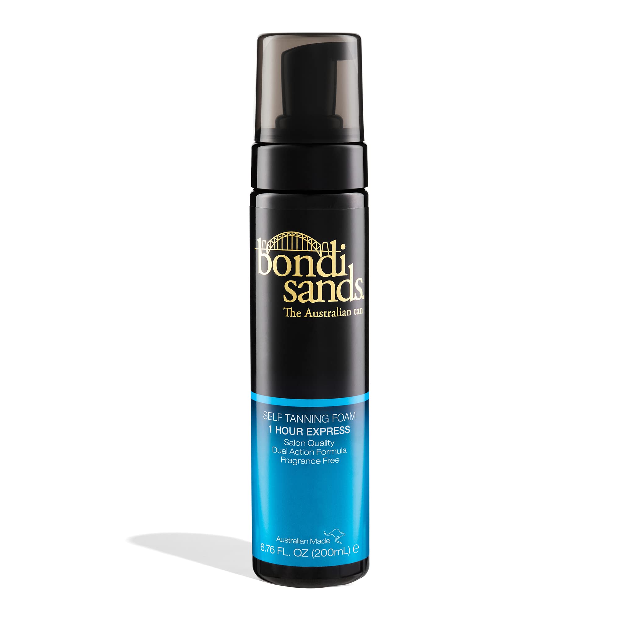 Bondi Sands 1 Hour Express Self Tanning Foam, Lightweight, Fragrance Free Self-Tanner for an Even, Streak-Free Tan, 6.76 fl oz