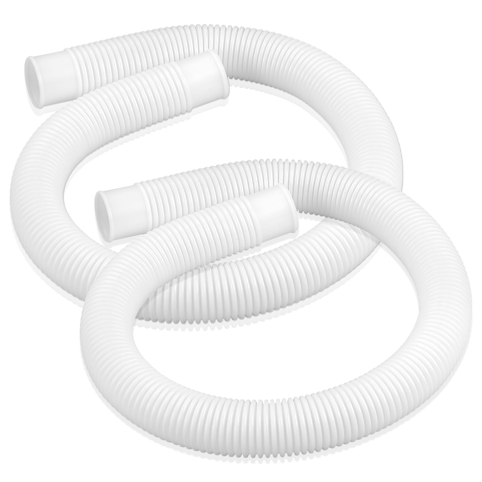IDEASURE 1-1/4 Inch x 3ft Pool Hoses for Above Ground Pools, Compatible with In tex Coleman Summer Waves Pool Skimmer, Swimming Pools Return Hose Suction Hose, 2 Pack