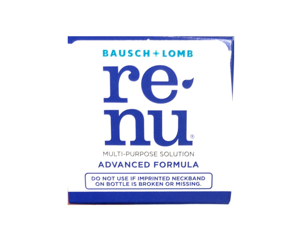 Renu Advanced Formula Multi-Purpose Solution, Triple Disinfectants, Travel Size, 2 fl oz (Pack of 6)